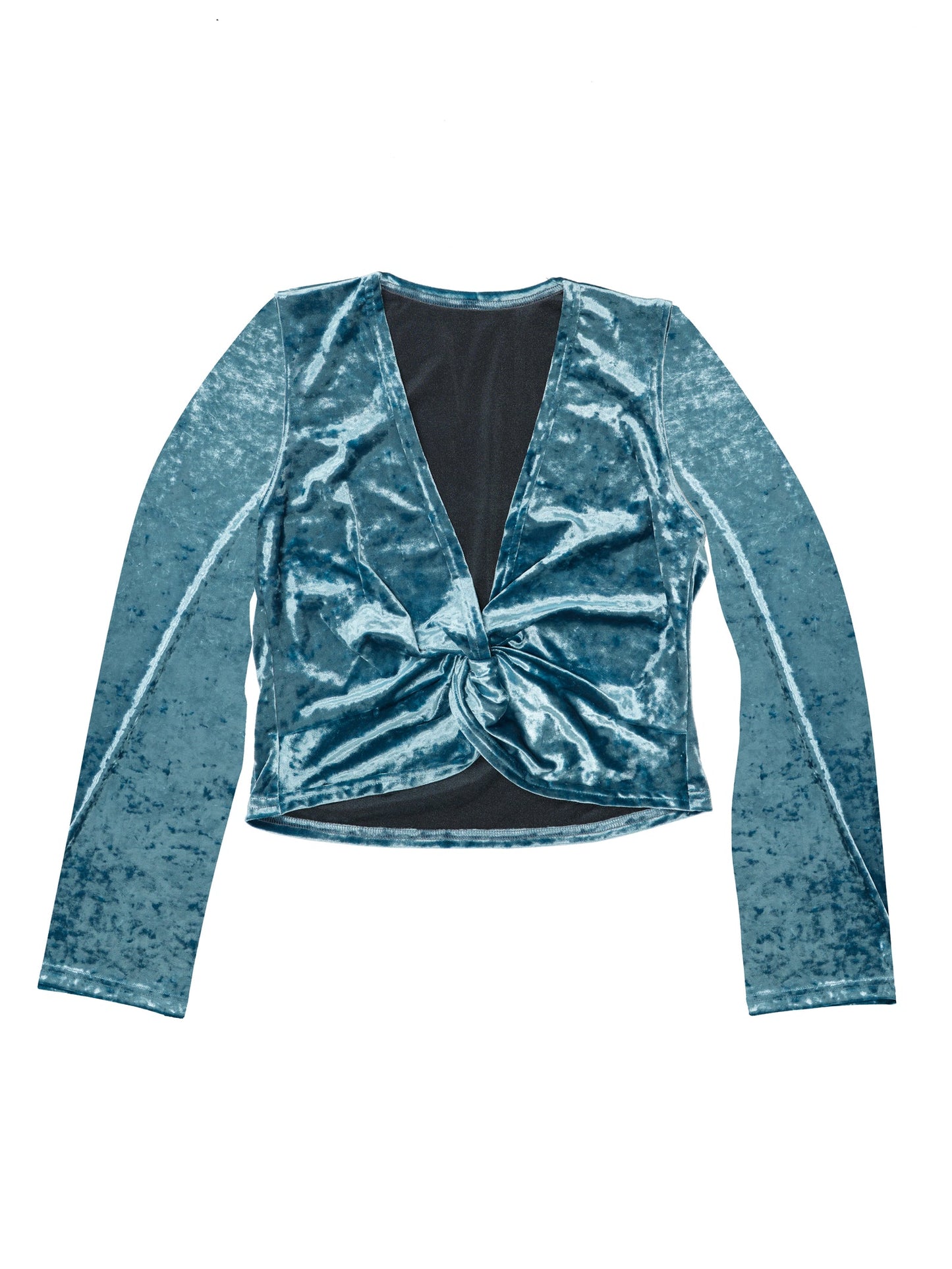 Simone Wild Velvet Knot Blouse Tiffany