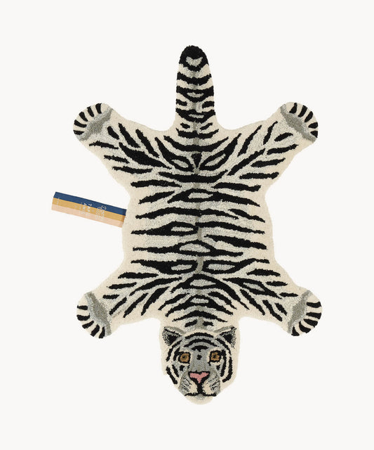 Doing Goods Snowy Tiger Rug Small