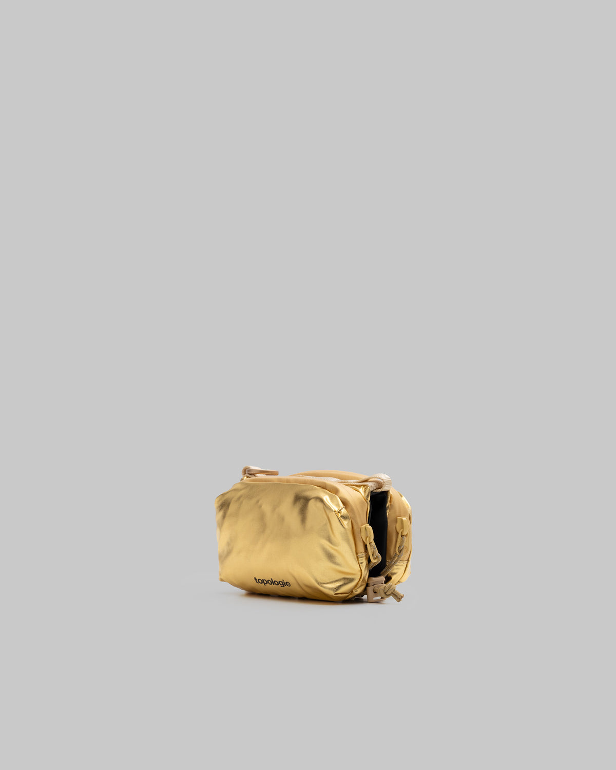 TOPOLOGIE Mini Bottle Sacoche Gold Metallic
