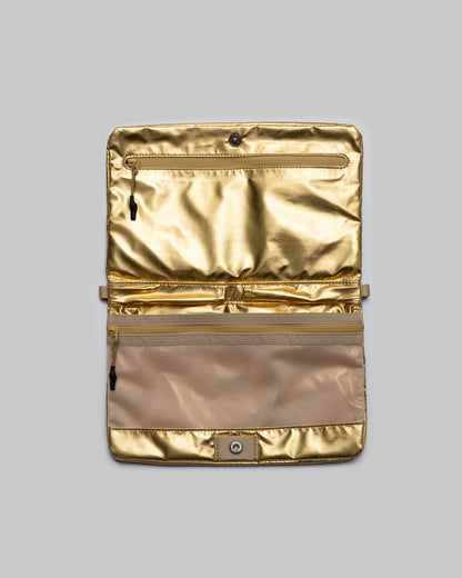 TOPOLOGIE Flat Sacoche Small Gold Metallic