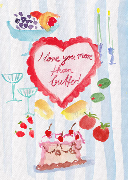 Family Affairs More Than Butter greeting card