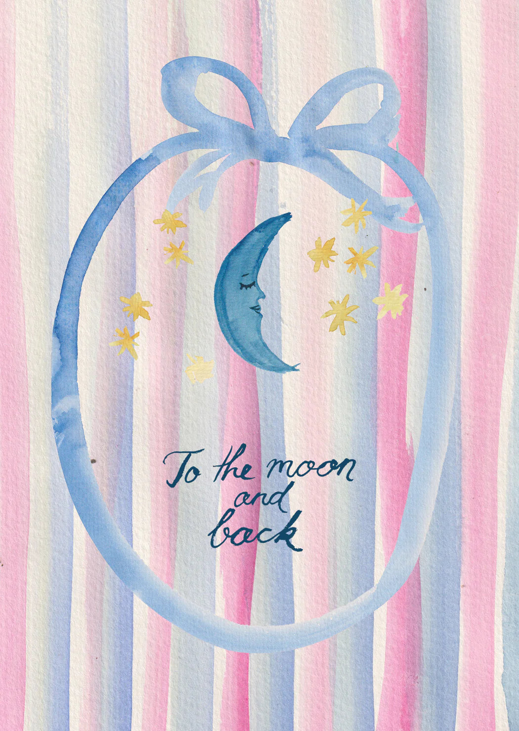Family Affairs To the Moon and back greeting card