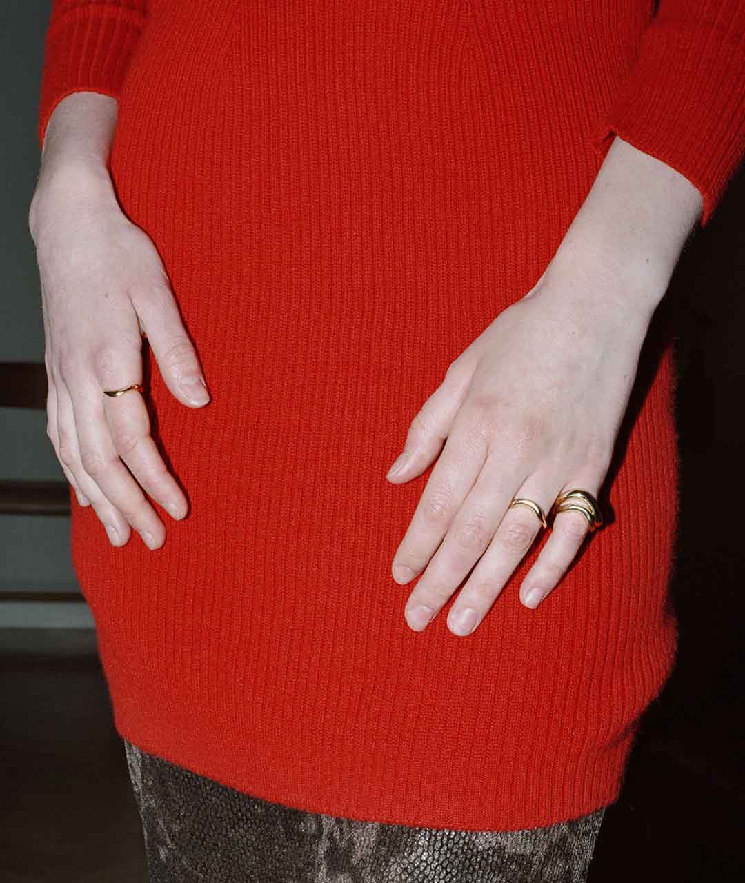 BEATRIZ PALACIOS A03-SUS Wave Ring Small